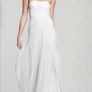 New BCBG Gardenia Moriza Tulle•Lace Gown